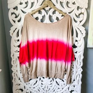 Young Fabulous & Broke Beige and Pink Ombre Top